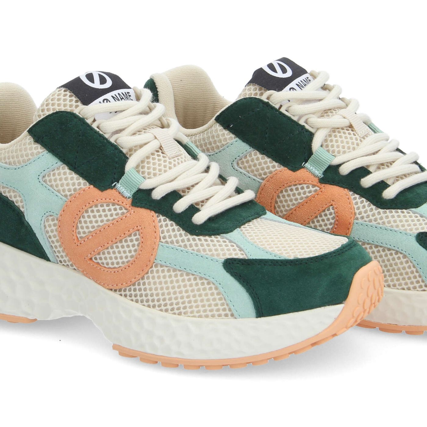 CARTER 2.0 RUNNER W - MESH/SUEDE/SUED - BEIGE/GREEN/ORANGE